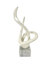 Atrium White Swirl Sculpture