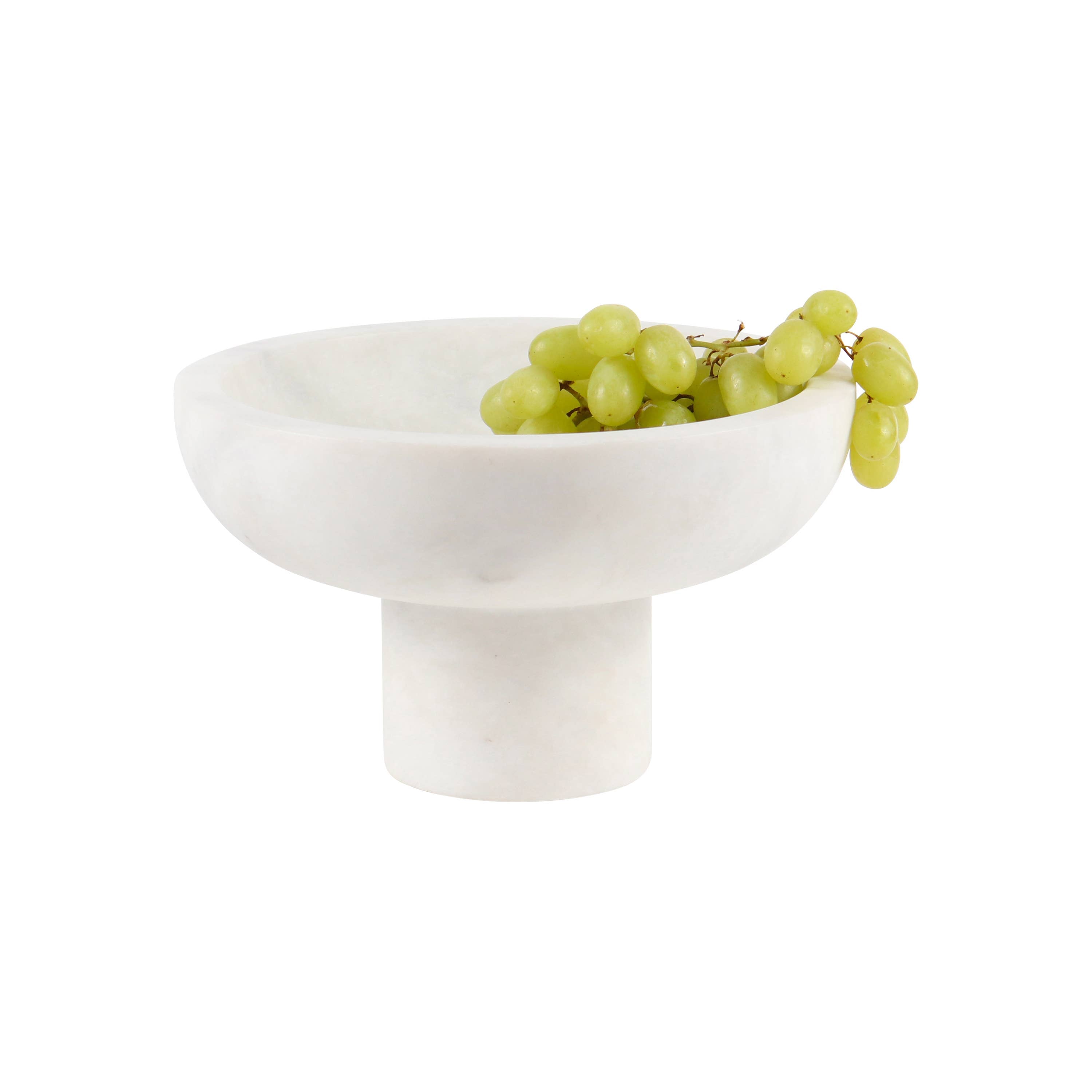 Selene Collection 10" Pearl White Marble Honed Finish Bowl - PRE ORDER