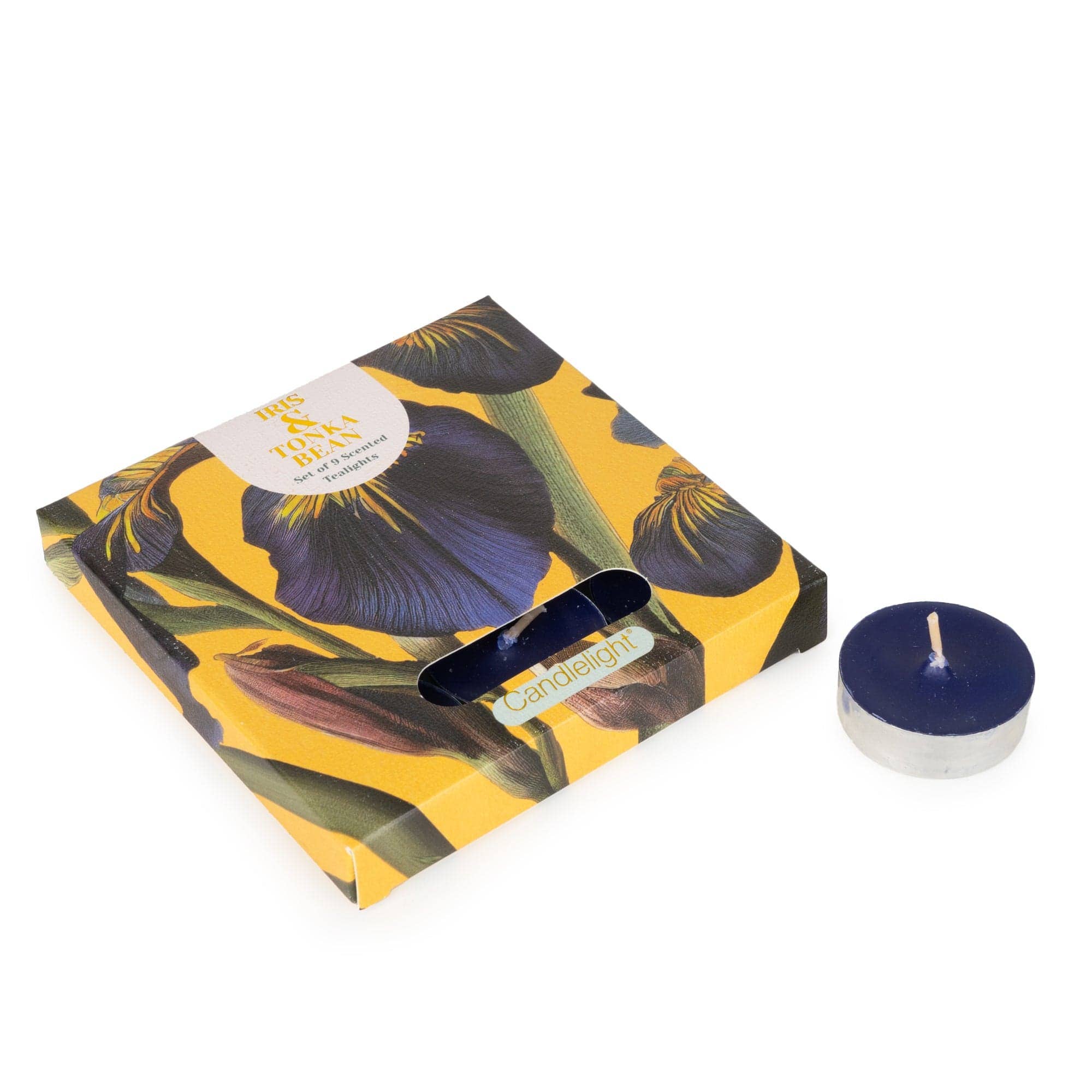 Iris & Tonka Bean Scented Tealights - Pack of 9