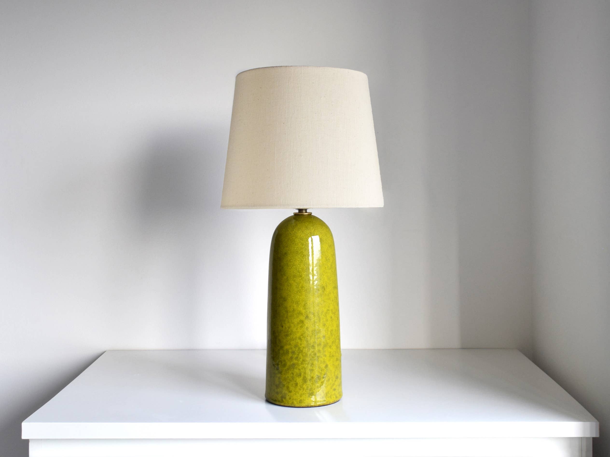 Limited Edition - Exotic Lime Handmade Table Lamp: Tapered