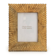 Photo Frame Mango Wood With Etched Lines - 5x7"
