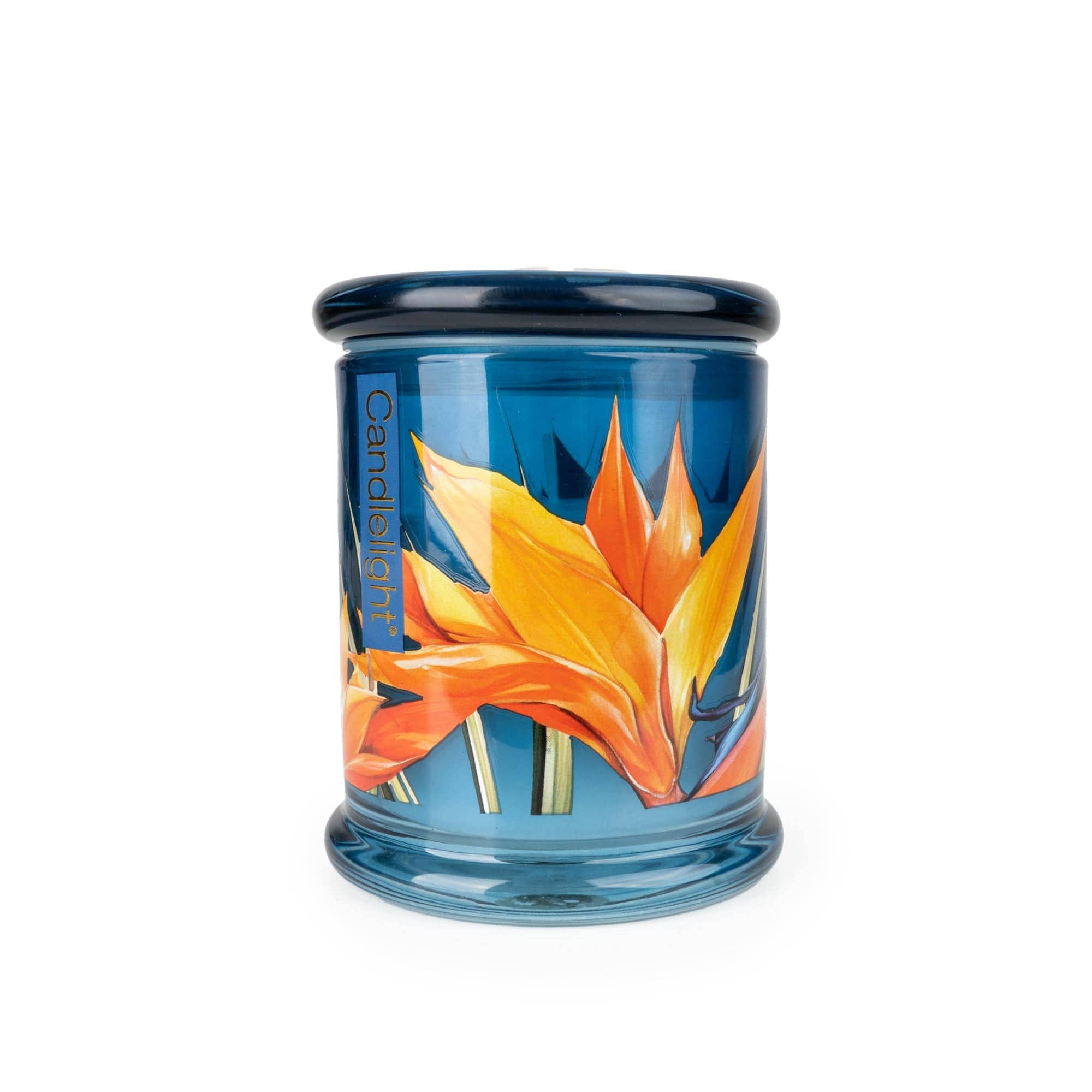 Large Glass Lidded Jar - Paradise Flower & Mango