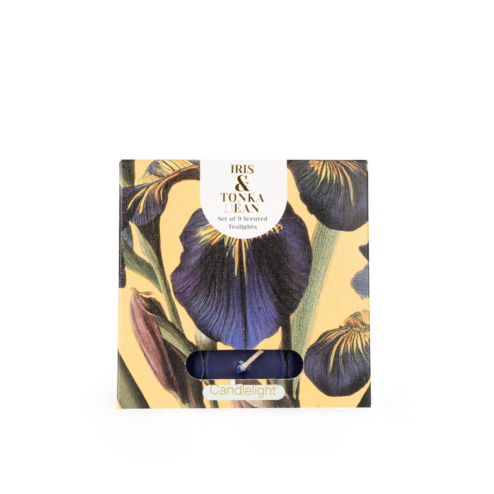 Iris & Tonka Bean Scented Tealights - Pack of 9