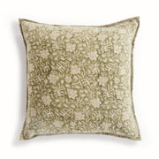 Henriella European Linen Pillow 20", Green