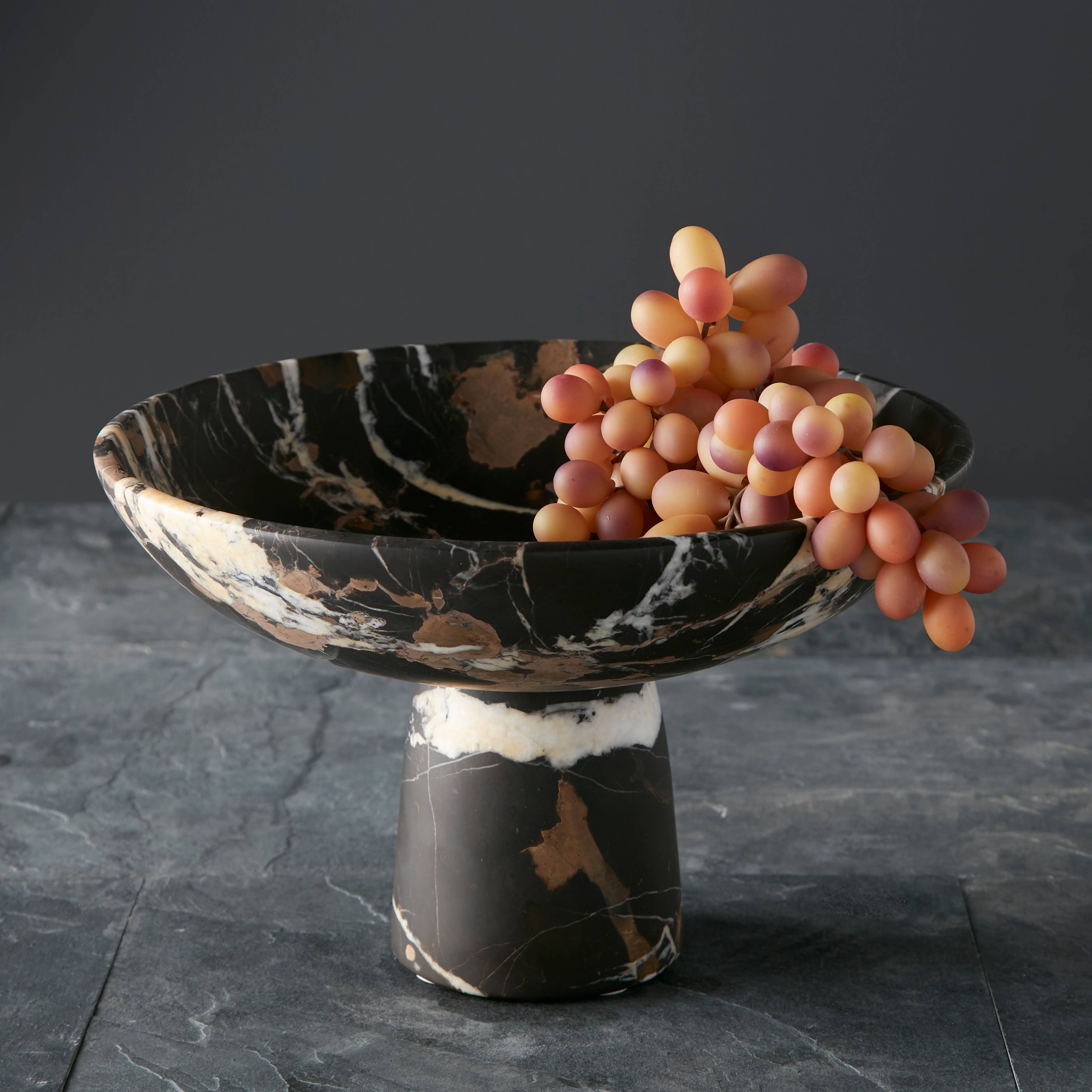 Rhea Collection 12" Black and Gold Marble Honed Finish - PRE ORDER