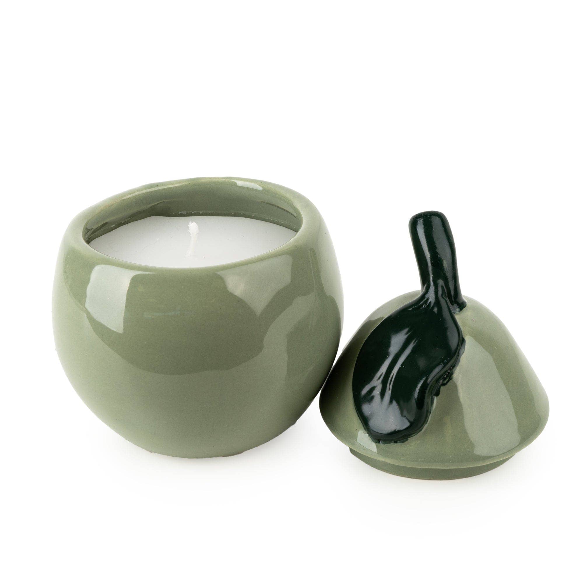 Pear Shaped Ceramic Candle