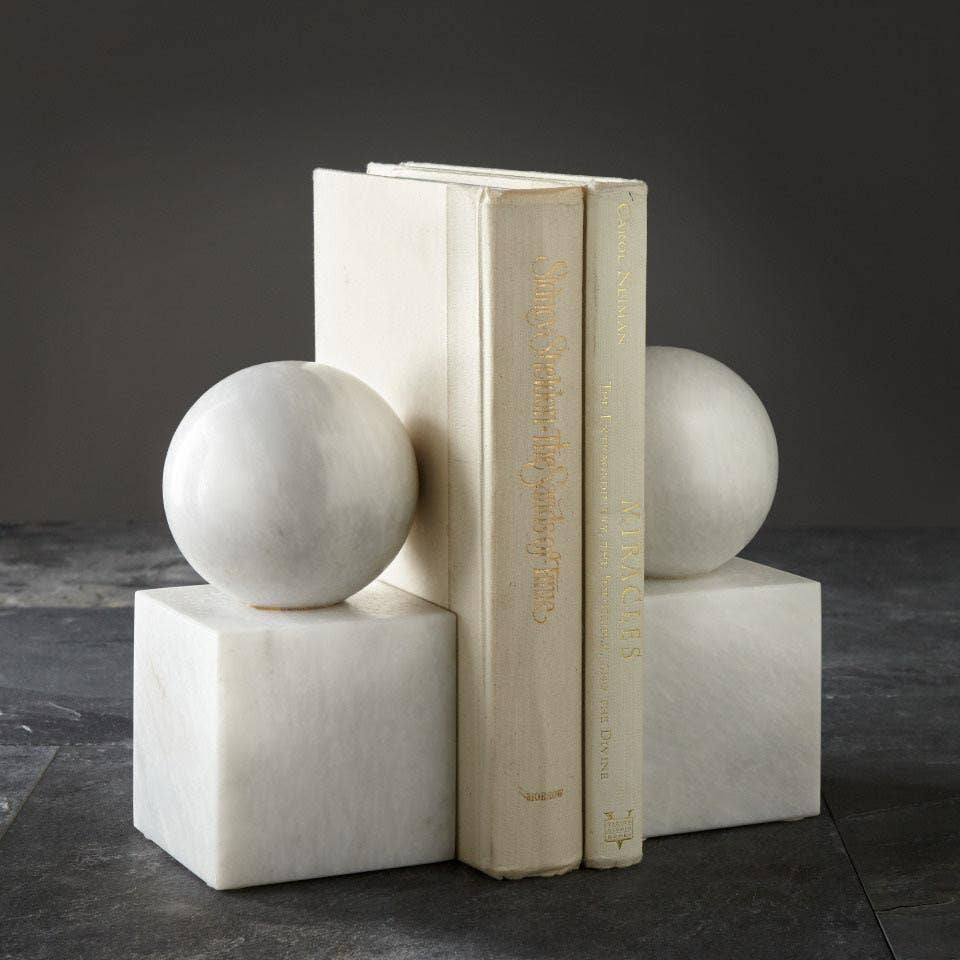 Apollo Collection Pearl White Marble Honed Finish Ball - PRE ORDER