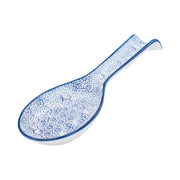 Nicola Spring Porcelain Spoon Utensil Rest Blue Flower