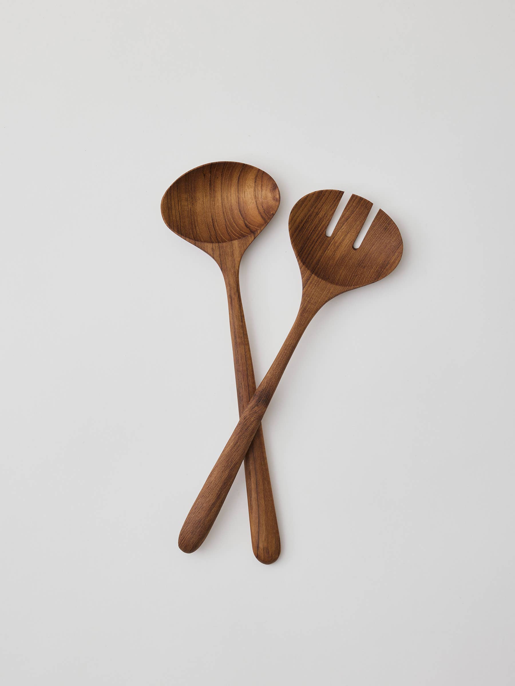 Teak salad set