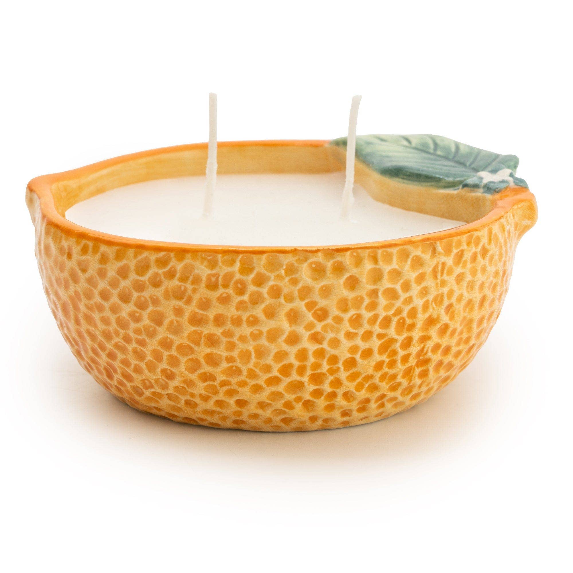 Orange Ceramic Candle Orange Blossom Musk Scent