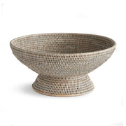Burma Rattan Offering Bowl - Graywash