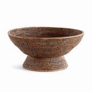 Burma Rattan Offering Bowl, Brown